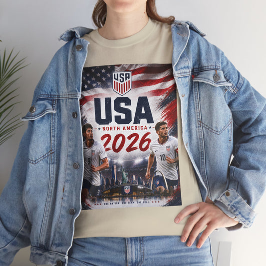 USA Adult World Soccer Customized T-Shirt