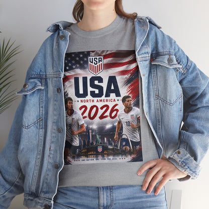 USA Adult World Soccer Customized T-Shirt