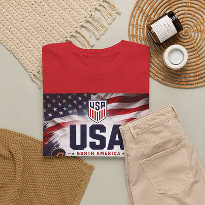 USA Adult World Soccer Customized T-Shirt