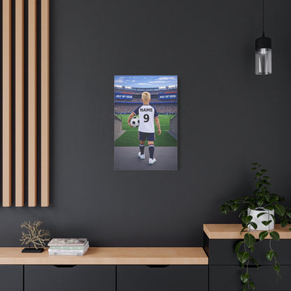 World Cup USA Like Personalized Soccer Canvas (Matte) With Custom Name and Number (WC-B02-USA)