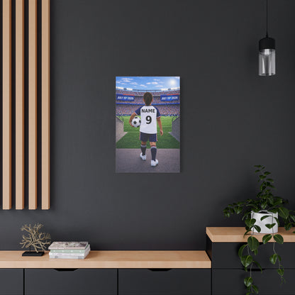 World Cup USA Like Personalized Soccer Canvas (Matte) With Custom Name and Number (WC-G01-USA)