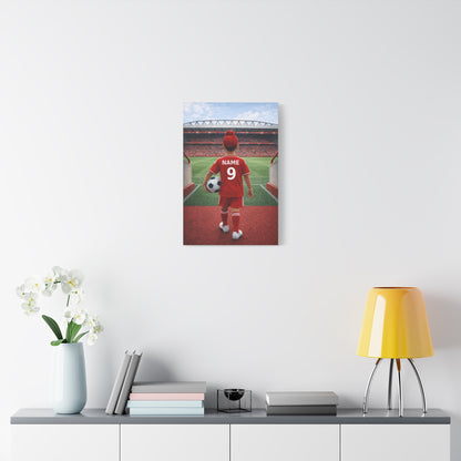 Liverpool Like Personalized Soccer Canvas (Matte) With Custom Name and Number 1 (PL-B04-LFC)