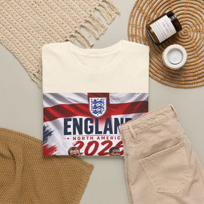 England Adult World Soccer Customized T-Shirt