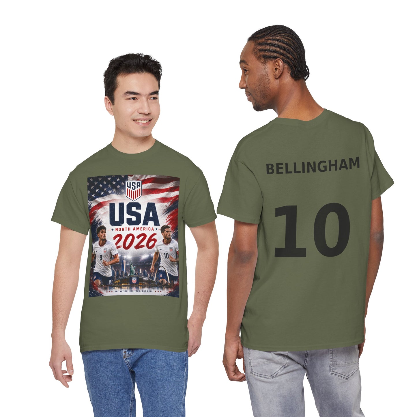 USA Adult World Soccer Customized T-Shirt