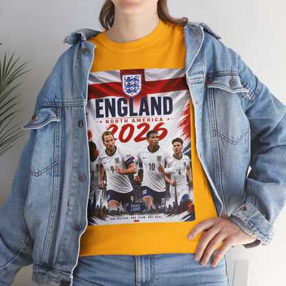 England Adult World Soccer Customized T-Shirt
