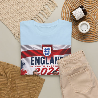 England Adult World Soccer Customized T-Shirt