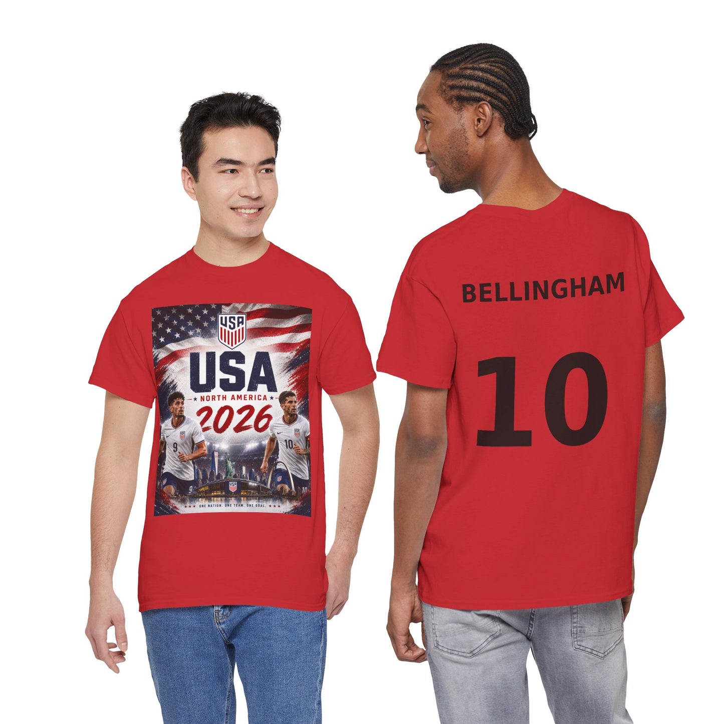 USA Adult World Soccer Customized T-Shirt