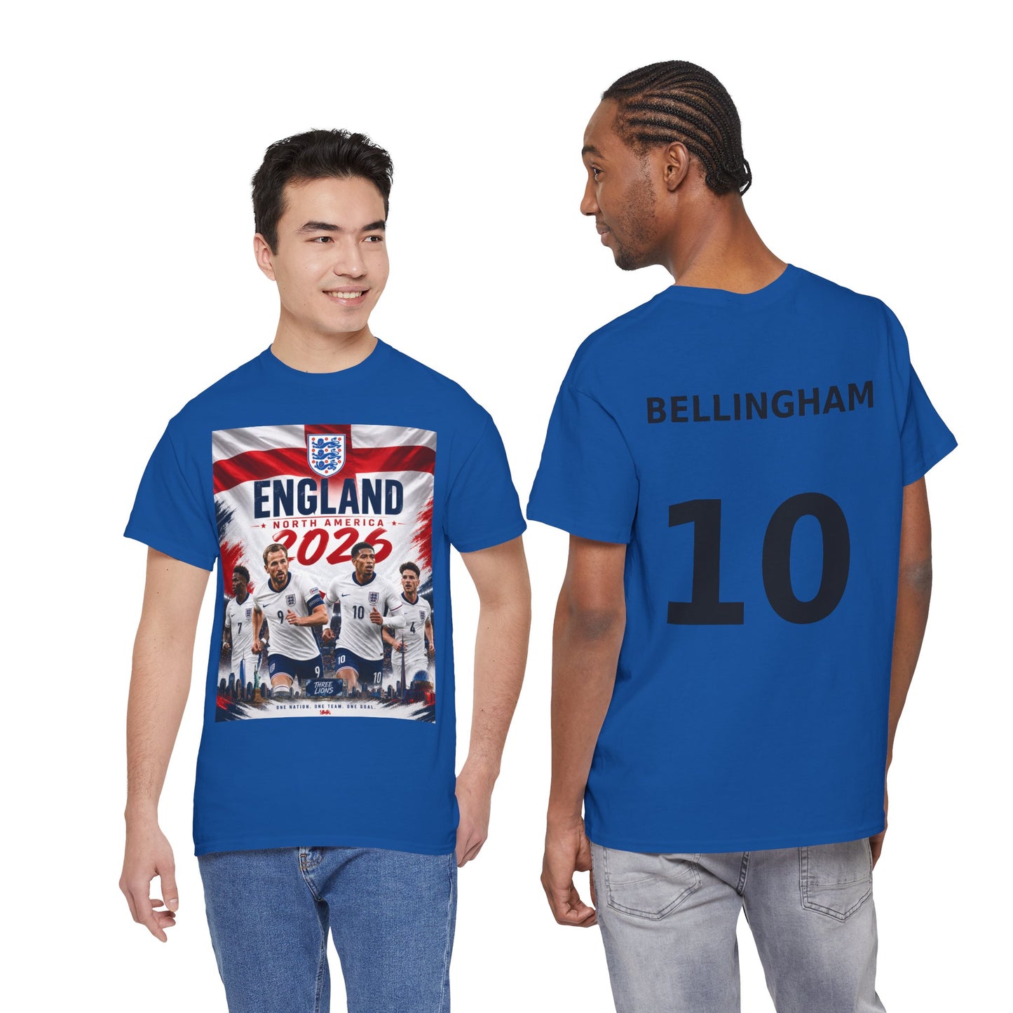 England Adult World Soccer Customized T-Shirt