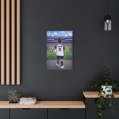 World Cup USA Like Personalized Soccer Canvas (Matte) With Custom Name and Number (WC-B04-USA)