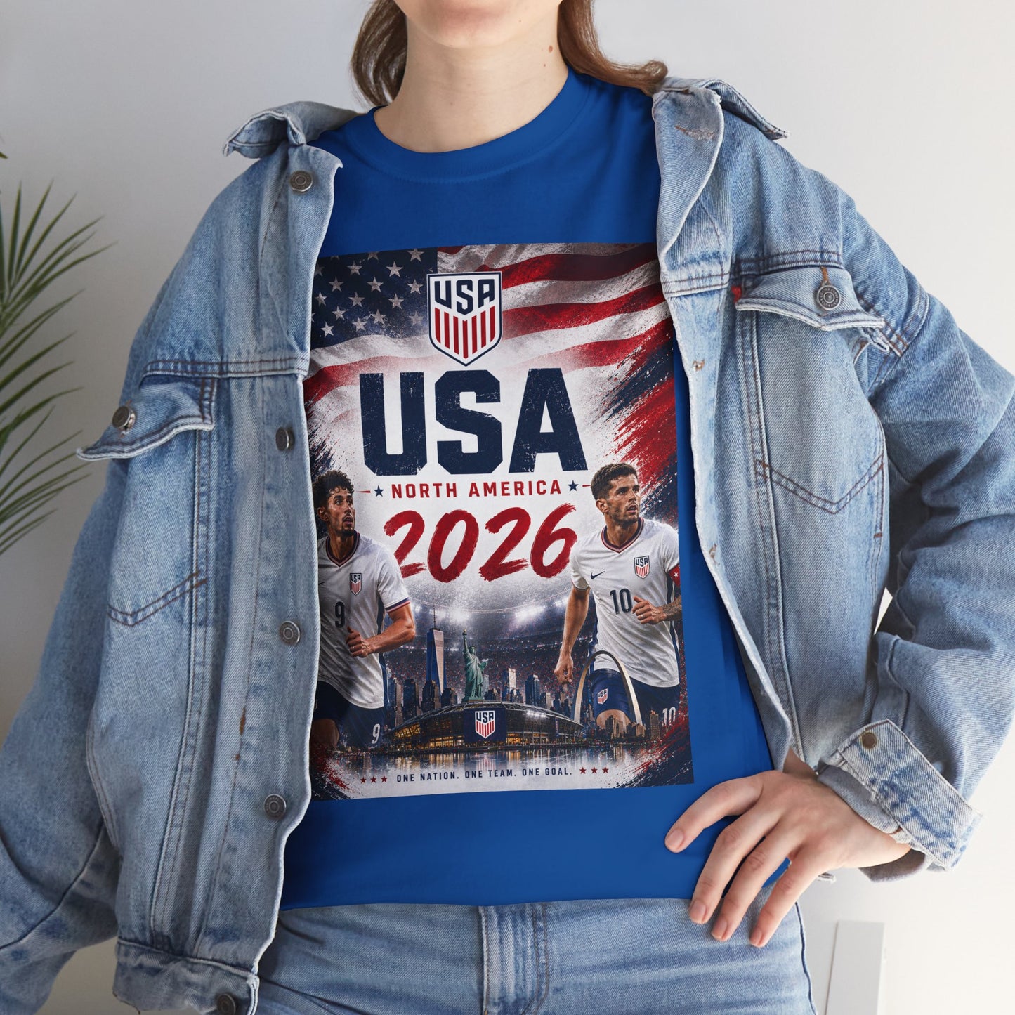 USA Adult World Soccer Customized T-Shirt