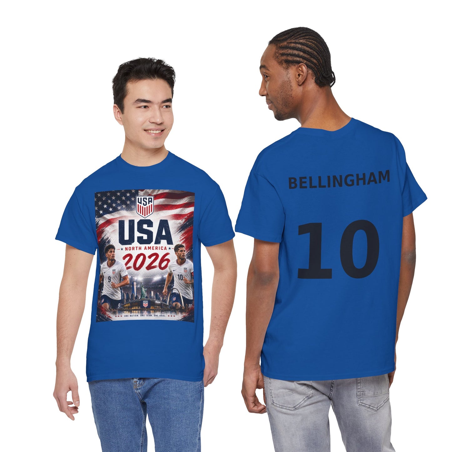 USA Adult World Soccer Customized T-Shirt