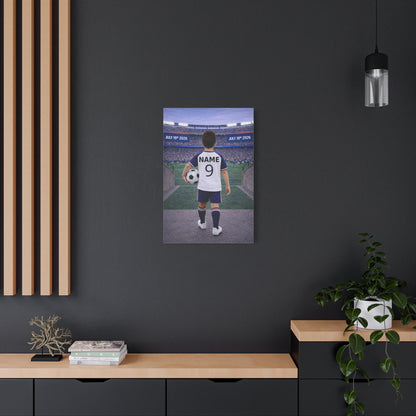 World Cup USA Like Personalized Soccer Canvas (Matte) With Custom Name and Number (WC-B03-USA)