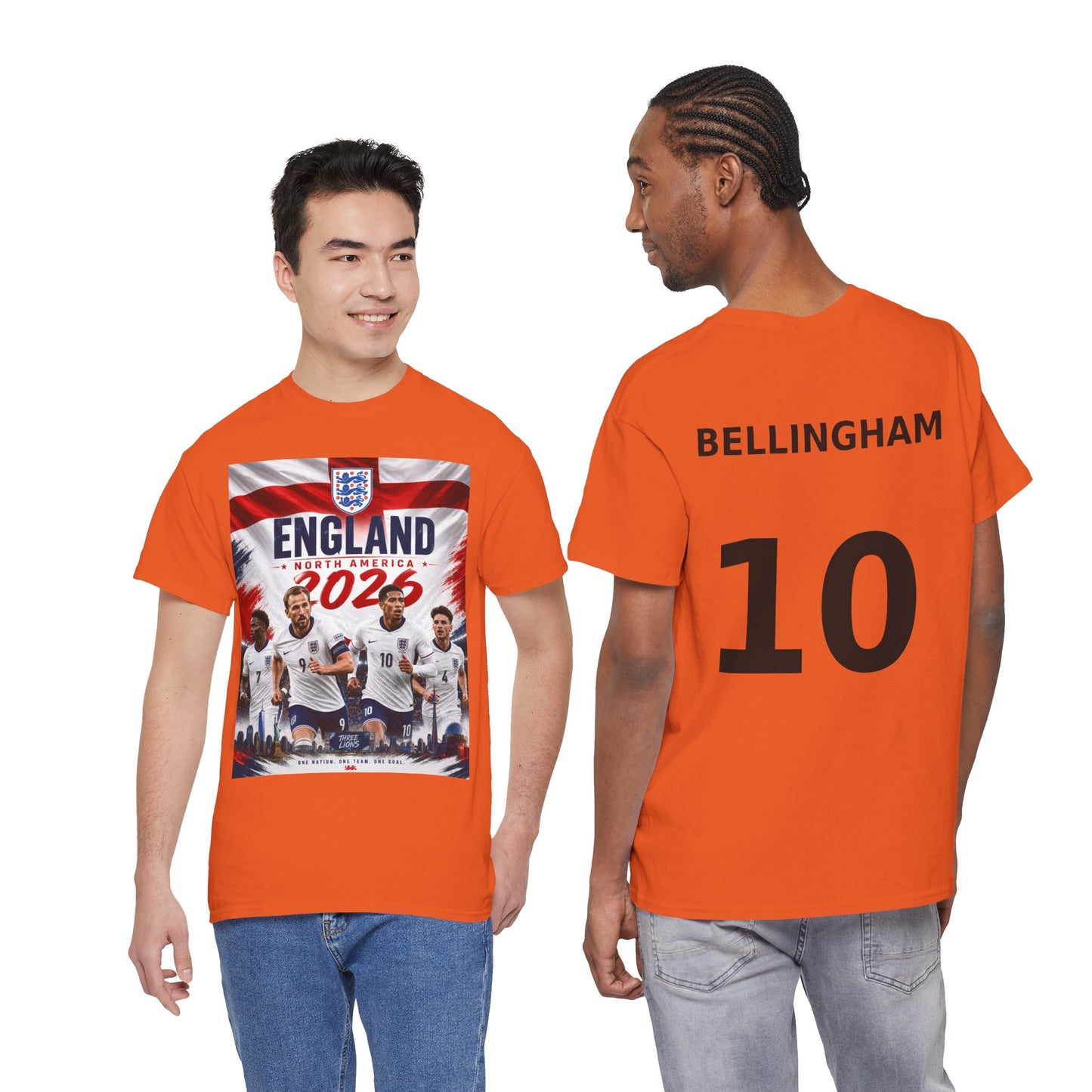 England Adult World Soccer Customized T-Shirt