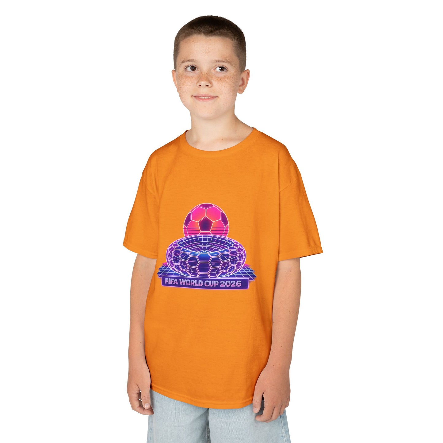 Kids World Soccer Customized Heavy Cotton Tee