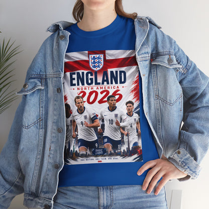 England Adult World Soccer Customized T-Shirt