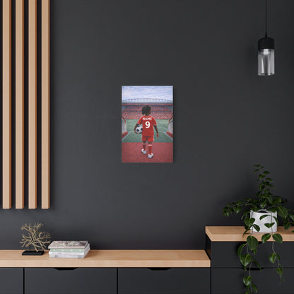 Liverpool Like Personalized Soccer Girl Canvas (Matte) With Custom Name and Number (PL-G01-LFC)