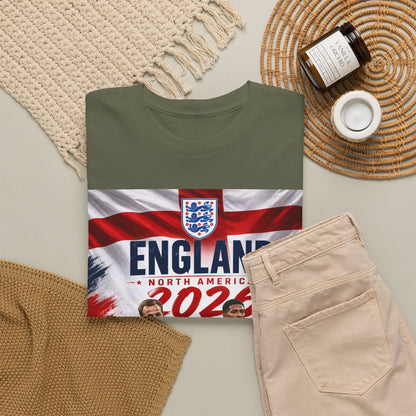 England Adult World Soccer Customized T-Shirt