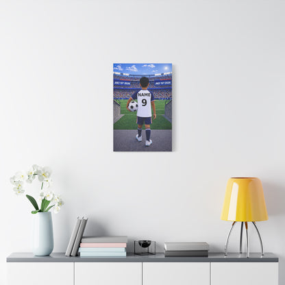 World Cup USA Like Personalized Soccer Canvas (Matte) With Custom Name and Number (WC-B05-USA)
