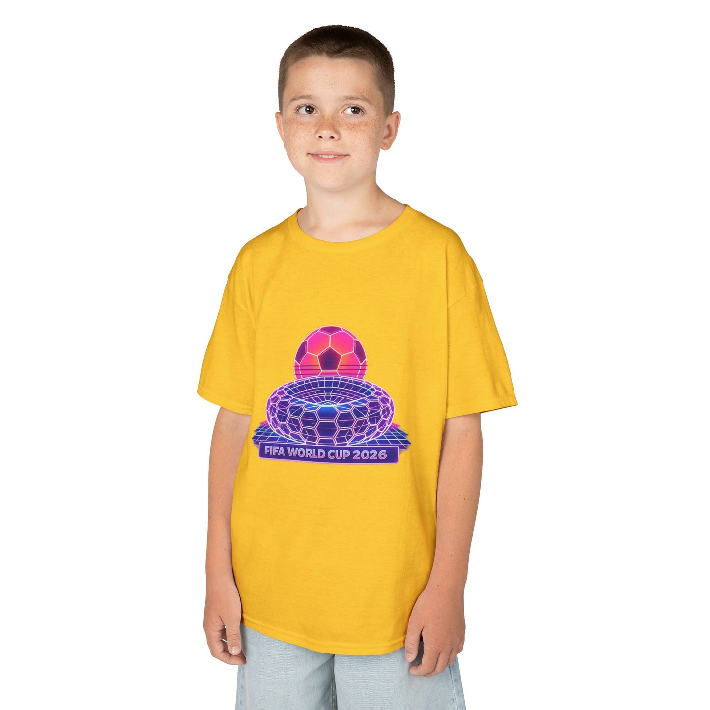 Kids World Soccer Customized Heavy Cotton Tee