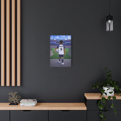 World Cup USA Like Personalized Soccer Canvas (Matte) With Custom Name and Number (WC-B05-USA)