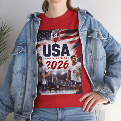 USA Adult World Soccer Customized T-Shirt