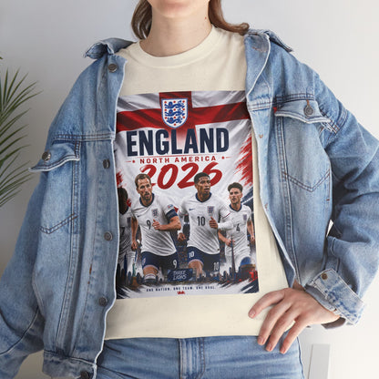 England Adult World Soccer Customized T-Shirt