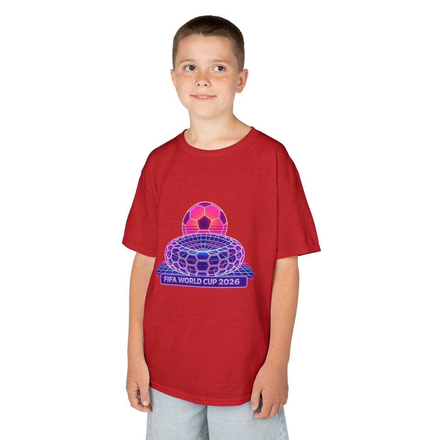 Kids World Soccer Customized Heavy Cotton Tee