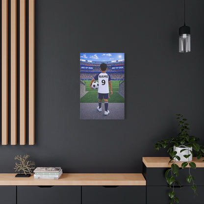 World Cup USA Like Personalized Soccer Canvas (Matte) With Custom Name and Number (WC-B05-USA)