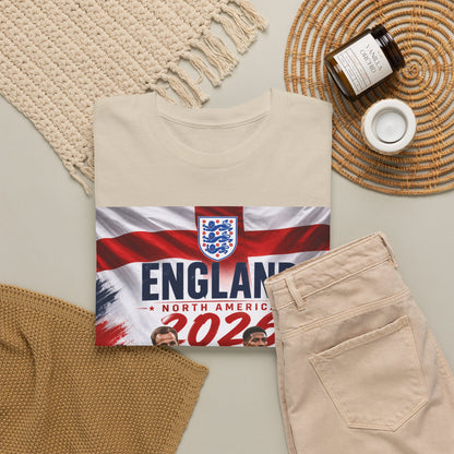 England Adult World Soccer Customized T-Shirt