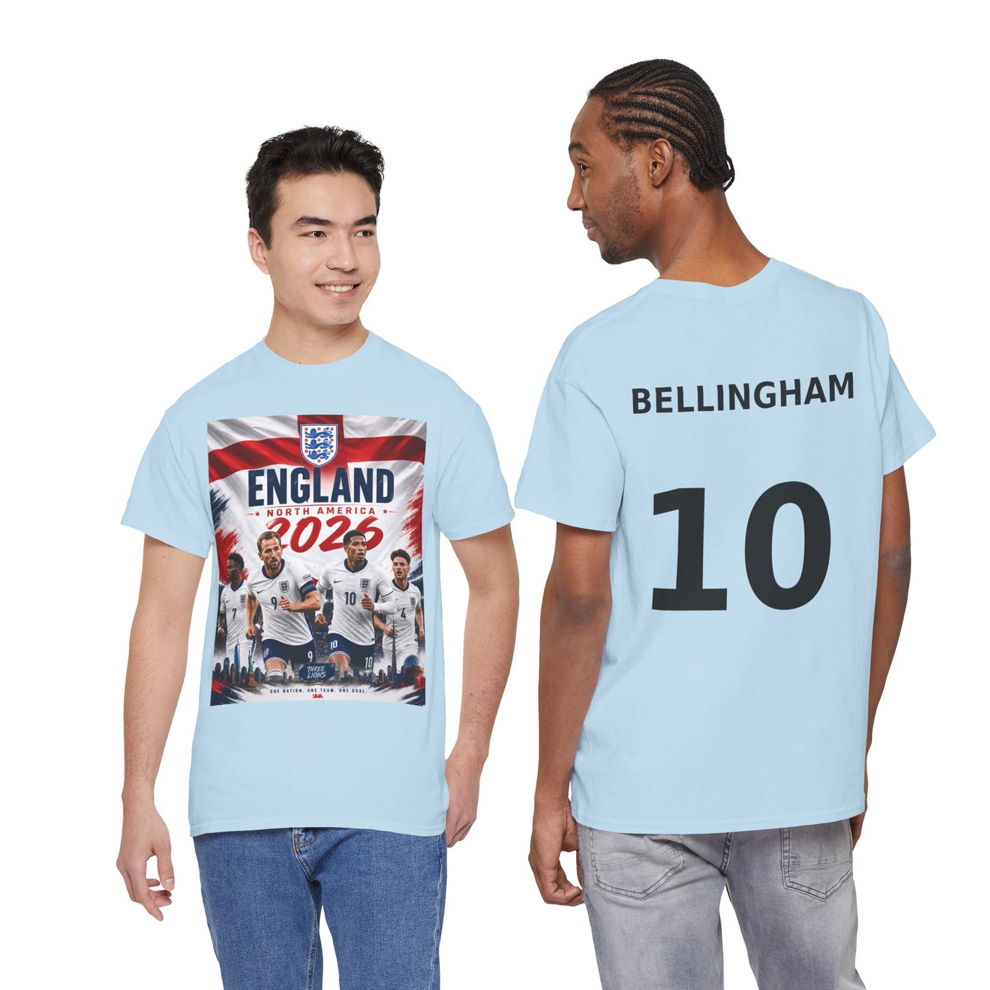 England Adult World Soccer Customized T-Shirt