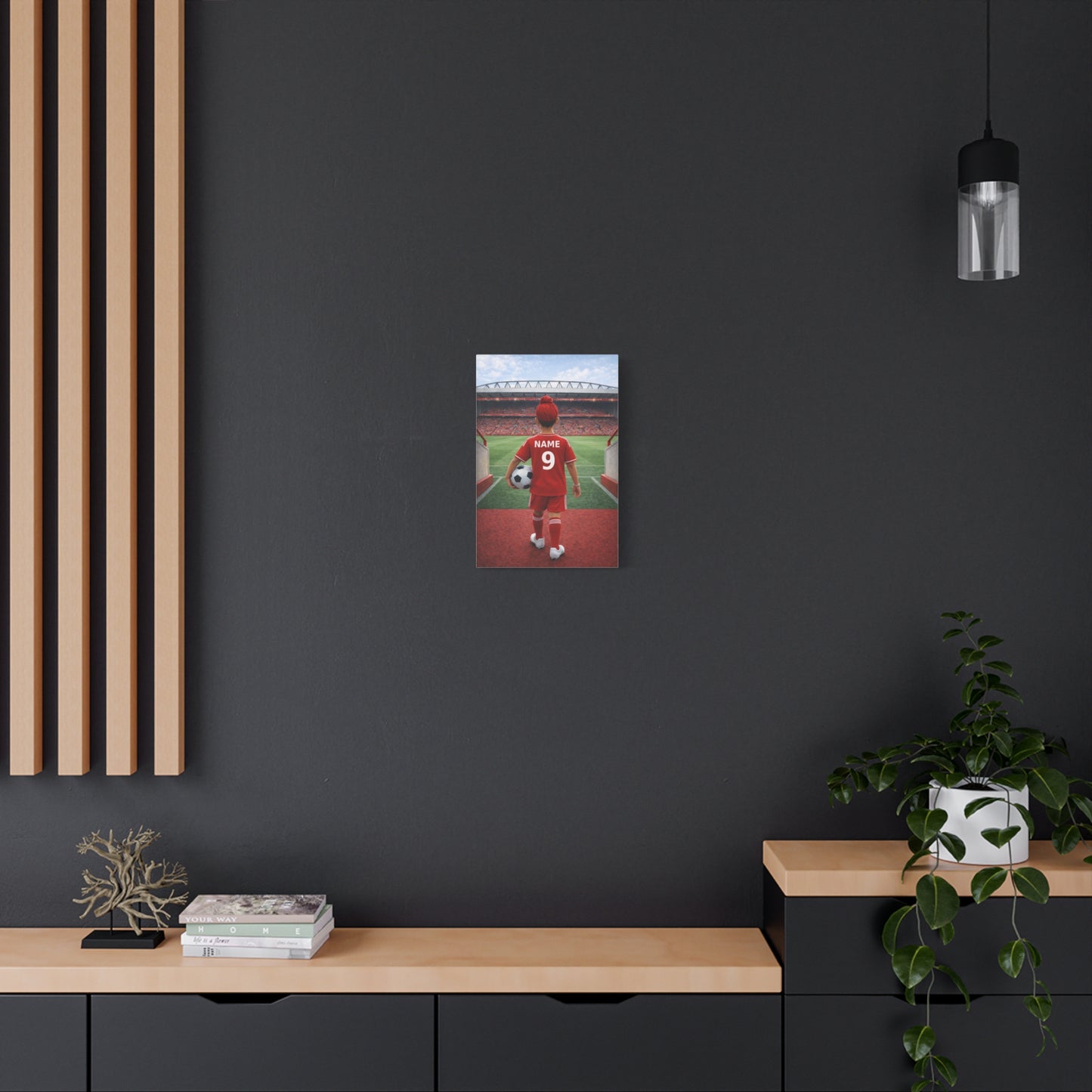 Liverpool Like Personalized Soccer Canvas (Matte) With Custom Name and Number 1 (PL-B04-LFC)