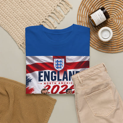 England Adult World Soccer Customized T-Shirt