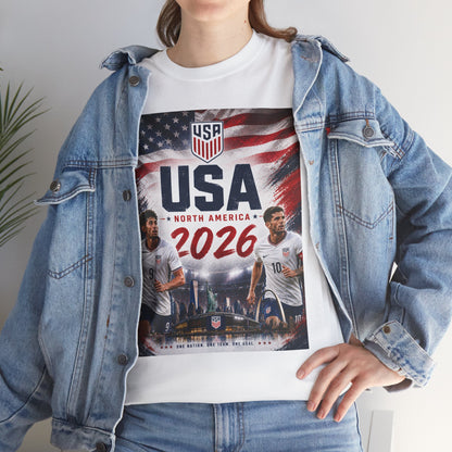USA Adult World Soccer Customized T-Shirt