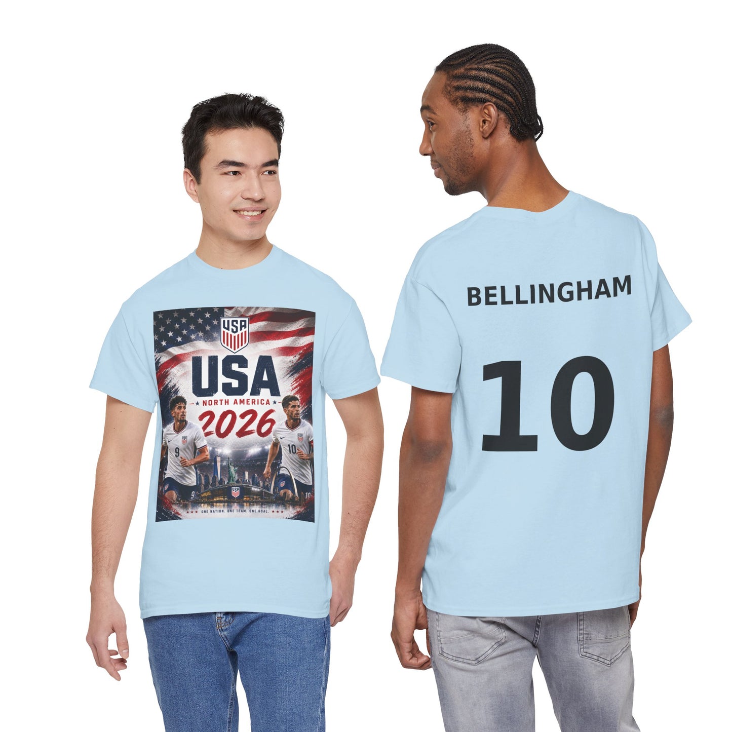 USA Adult World Soccer Customized T-Shirt