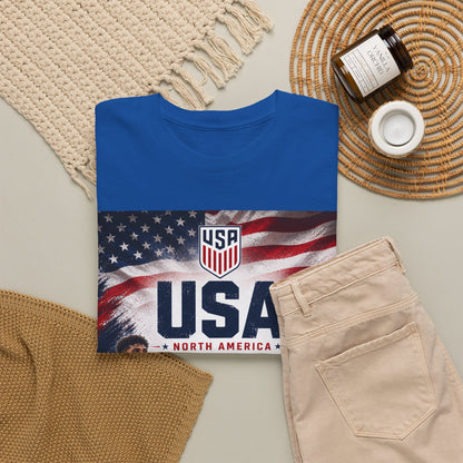 USA Adult World Soccer Customized T-Shirt
