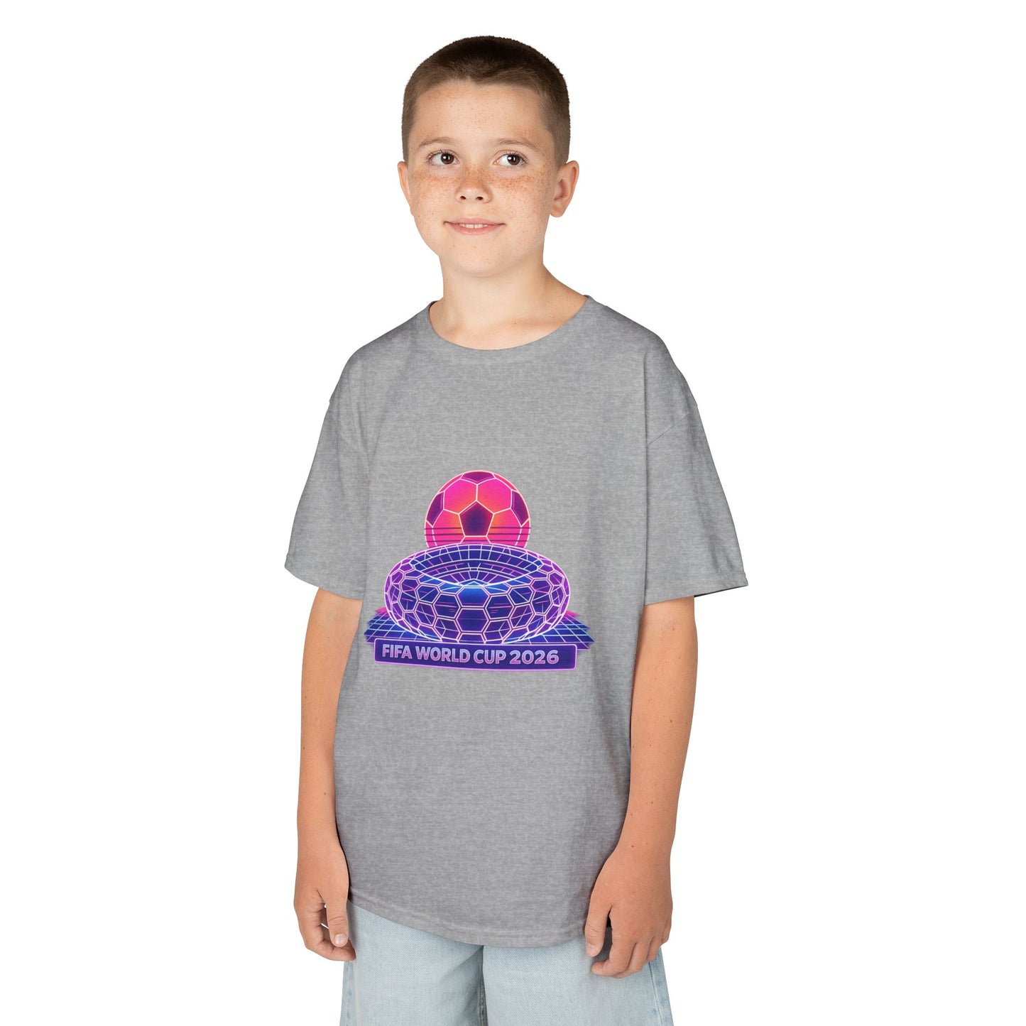 Kids World Soccer Customized Heavy Cotton Tee