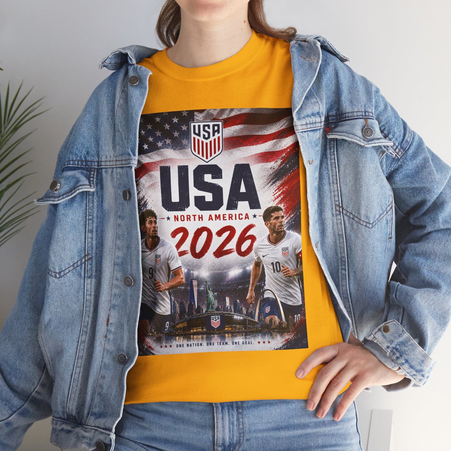 USA Adult World Soccer Customized T-Shirt