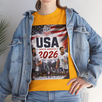USA Adult World Soccer Customized T-Shirt