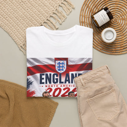 England Adult World Soccer Customized T-Shirt